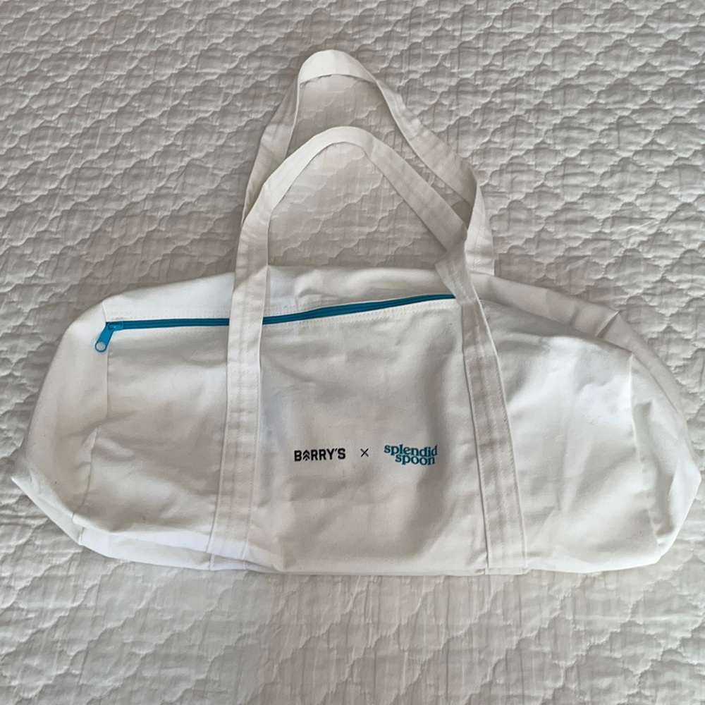 NEW Barry’s X Splendid Spoon canvas gym tote